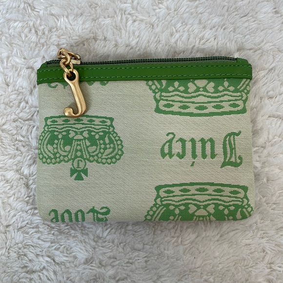 Juicy Couture Handbags - Juicy couture green change purse with gold J charm